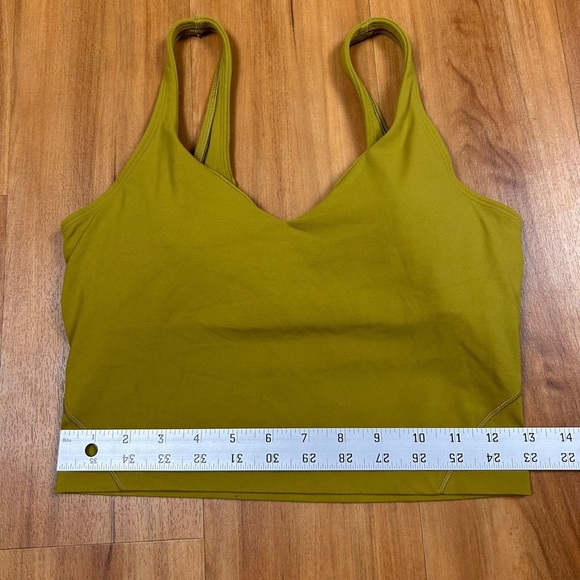 lululemon Women’s athletica Mustard Crop Top Size 6 - Picture 7 of 8